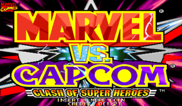 Marvel Vs. Capcom: Clash of Super Heroes (USA 980123) Title Screen